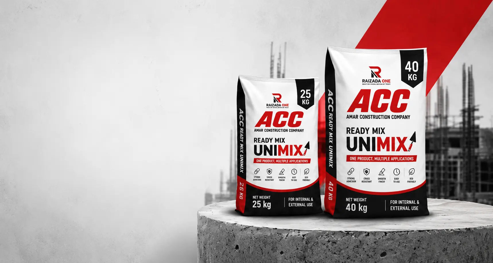 ACC Unimix 25kg and 40kg bags